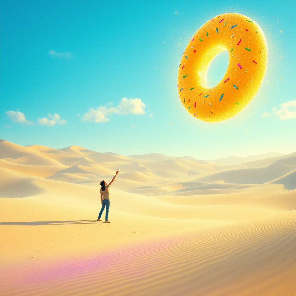 Mirage of Longing: The Golden Donut