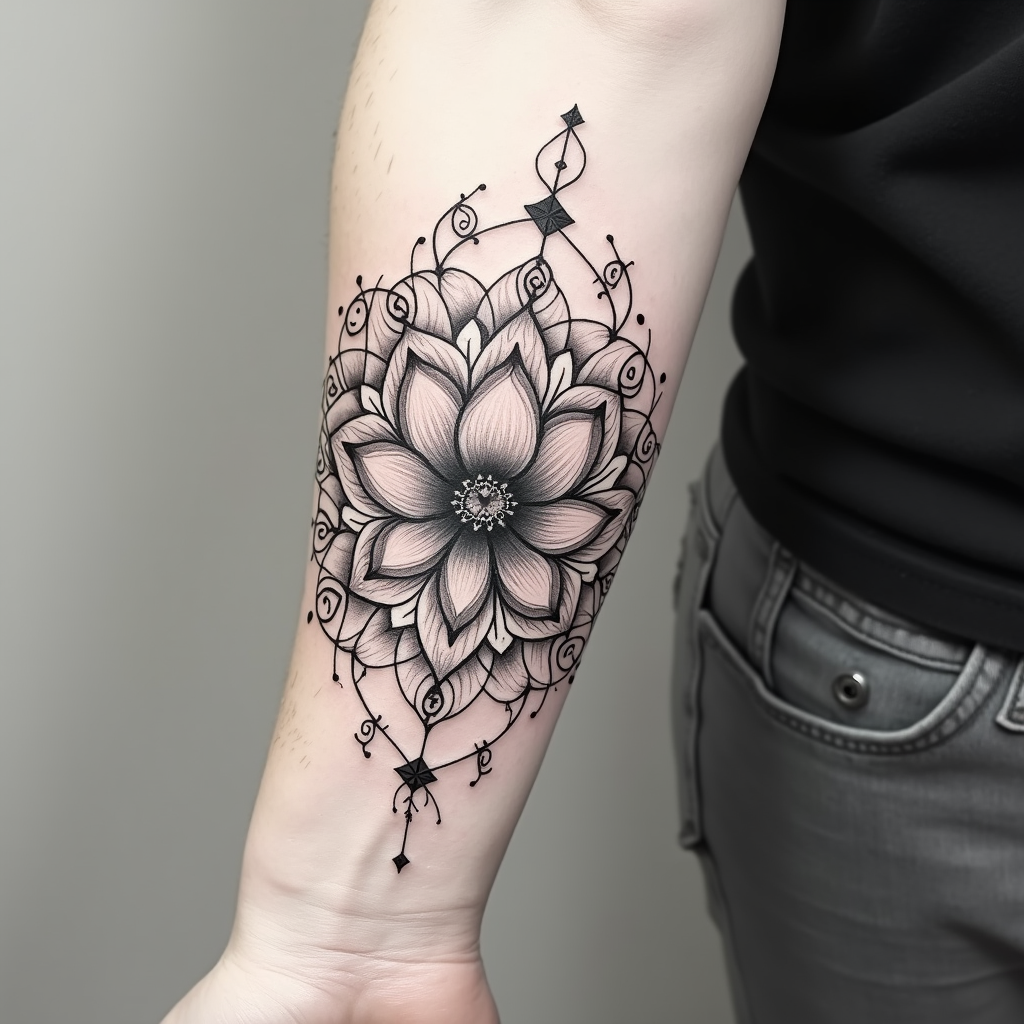 Lotus Mandala: Harmony Inked