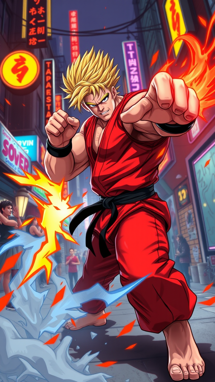 Ken's Fiery Shoryuken Showdown