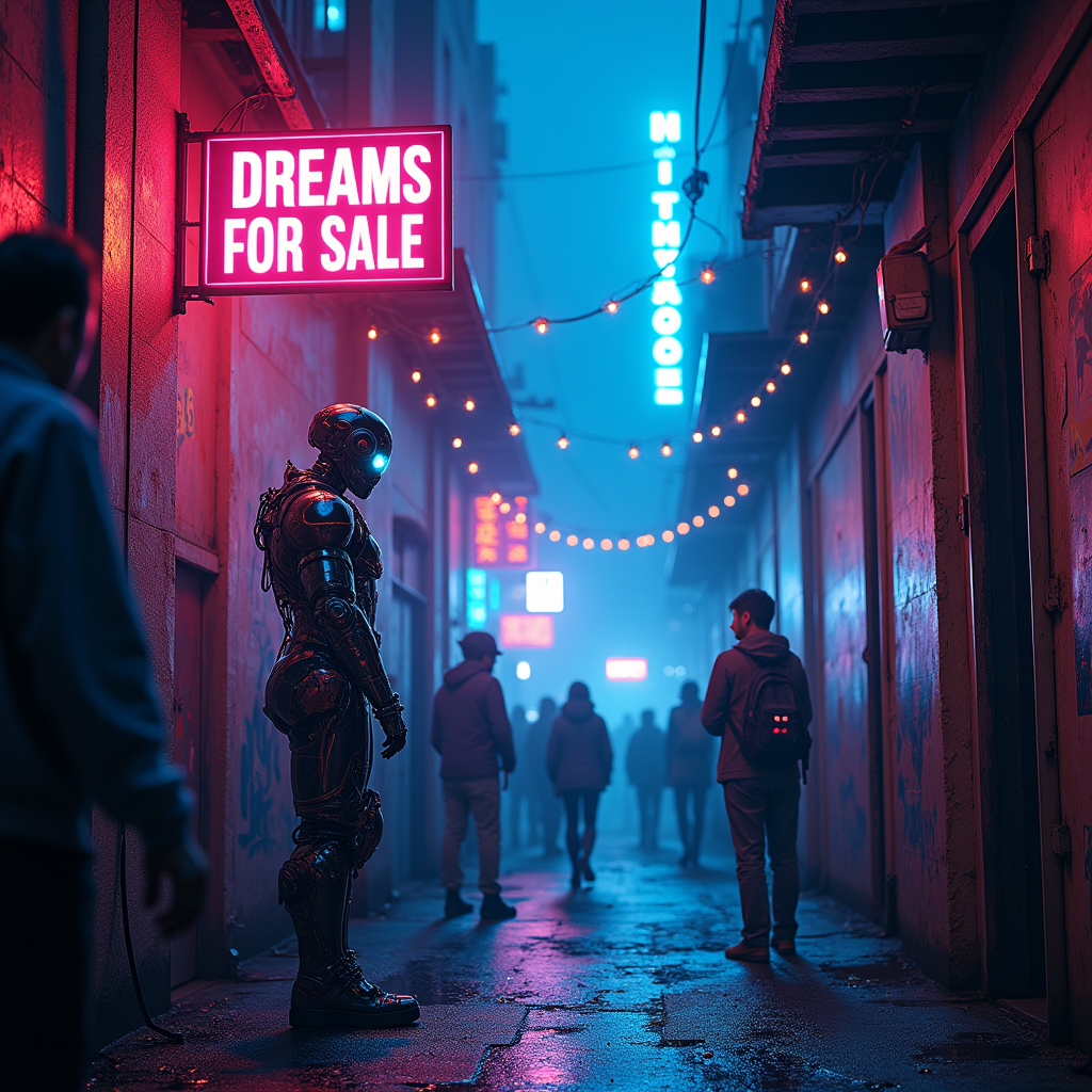 Dreams for Sale in Neon Shadows