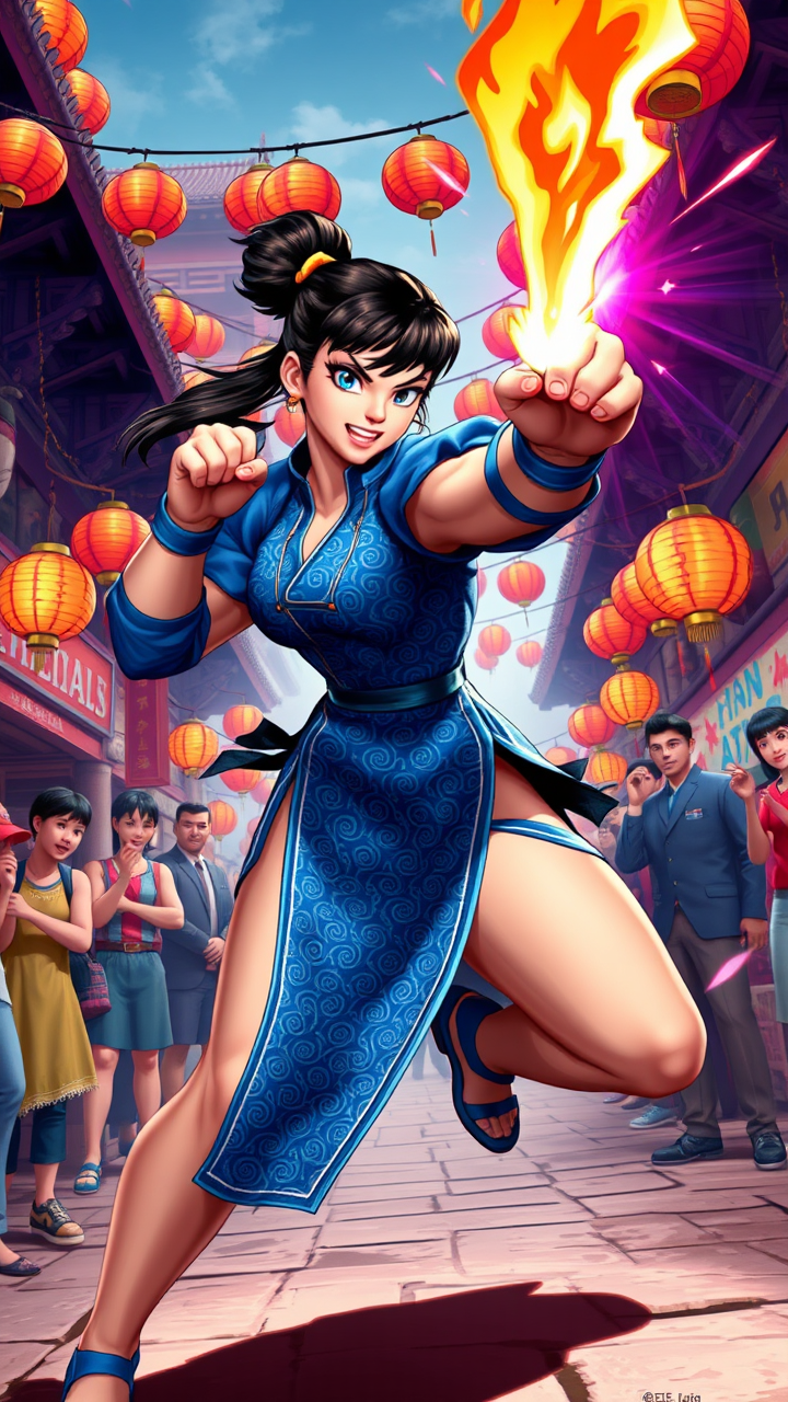 Chun-Li's Electric Showdown