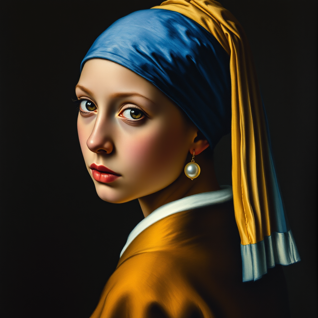 The Girl with a Pearl Earring (by Johannes Vermeer)