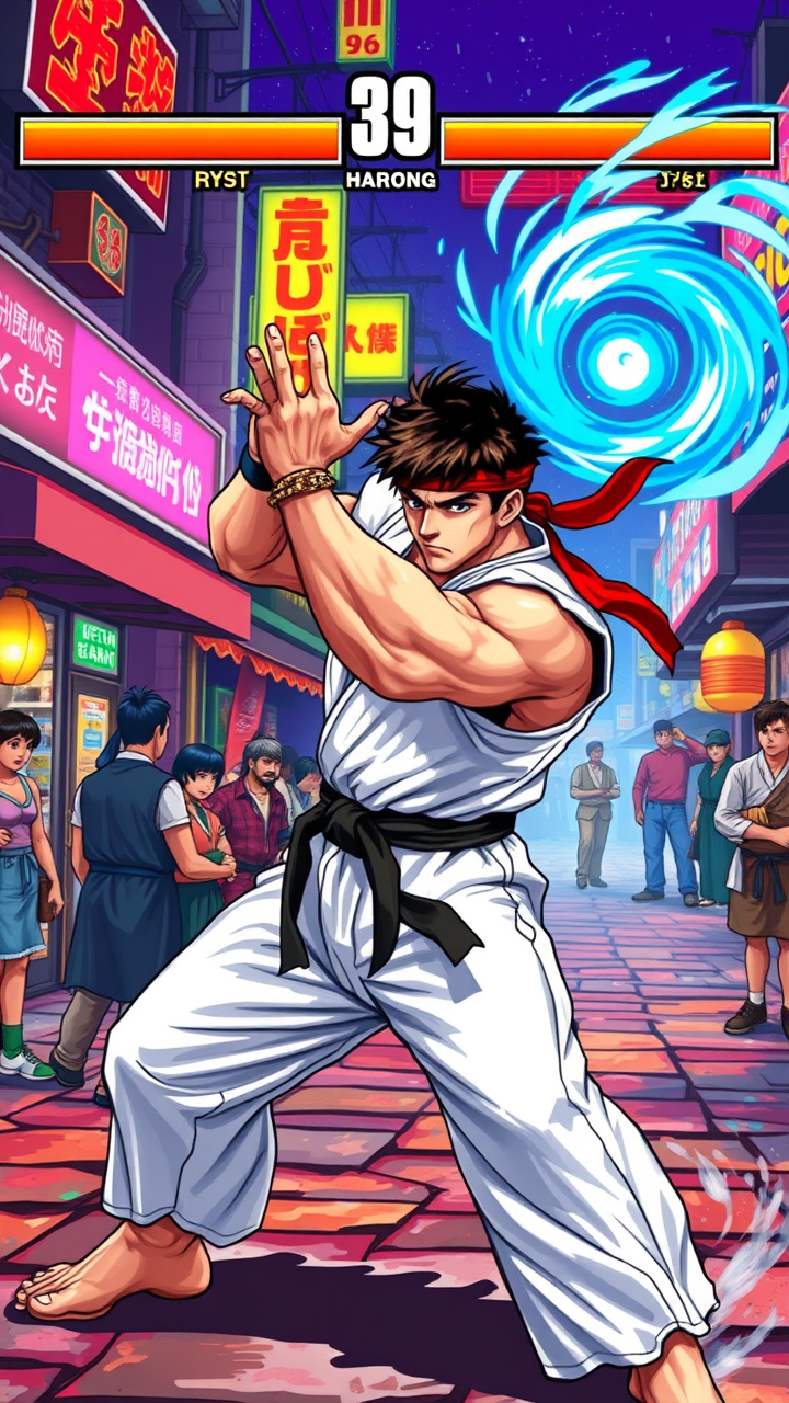 Ryu's Hadouken: Urban Showdown