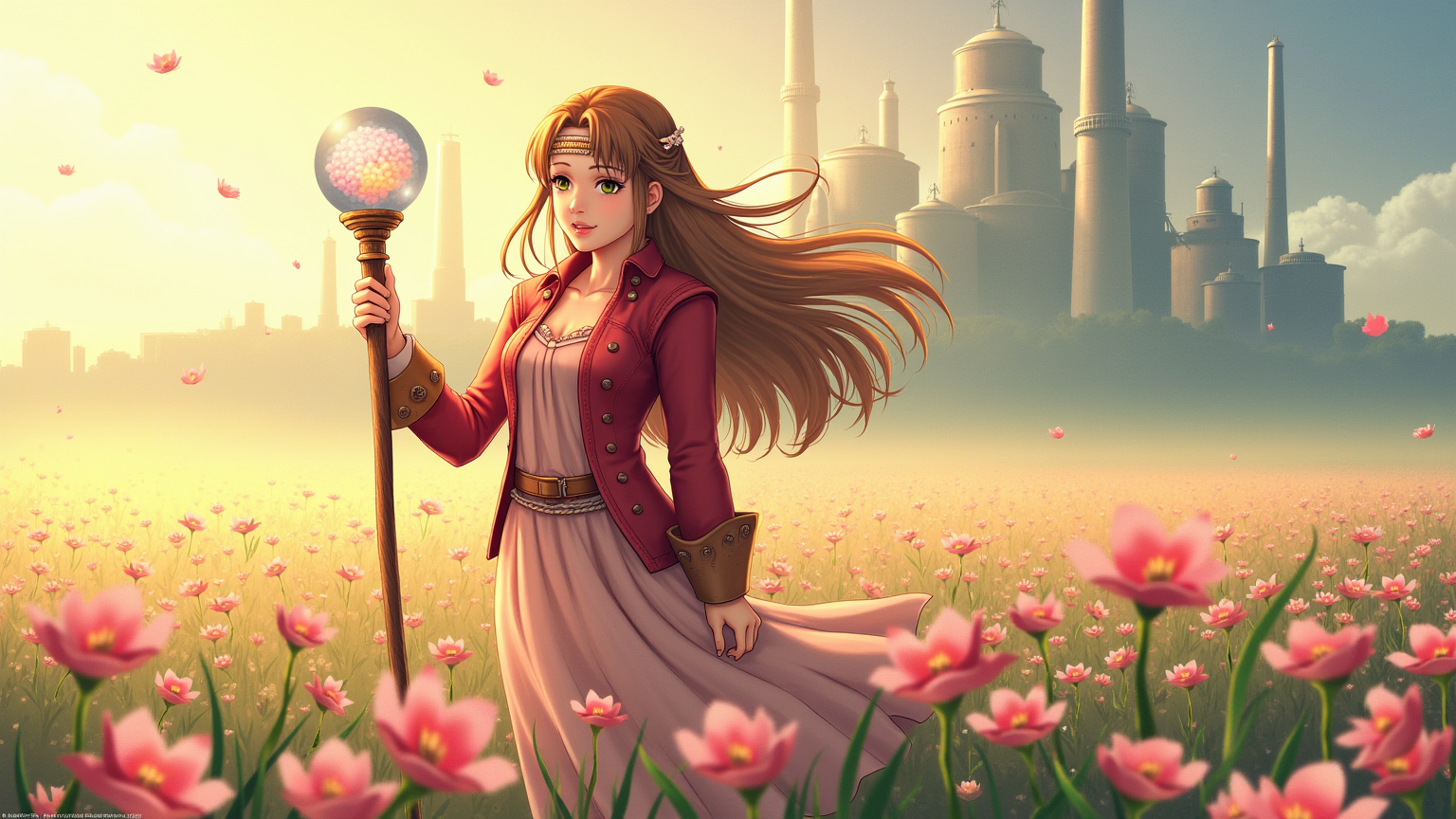 Aerith's Blossom in Midgar