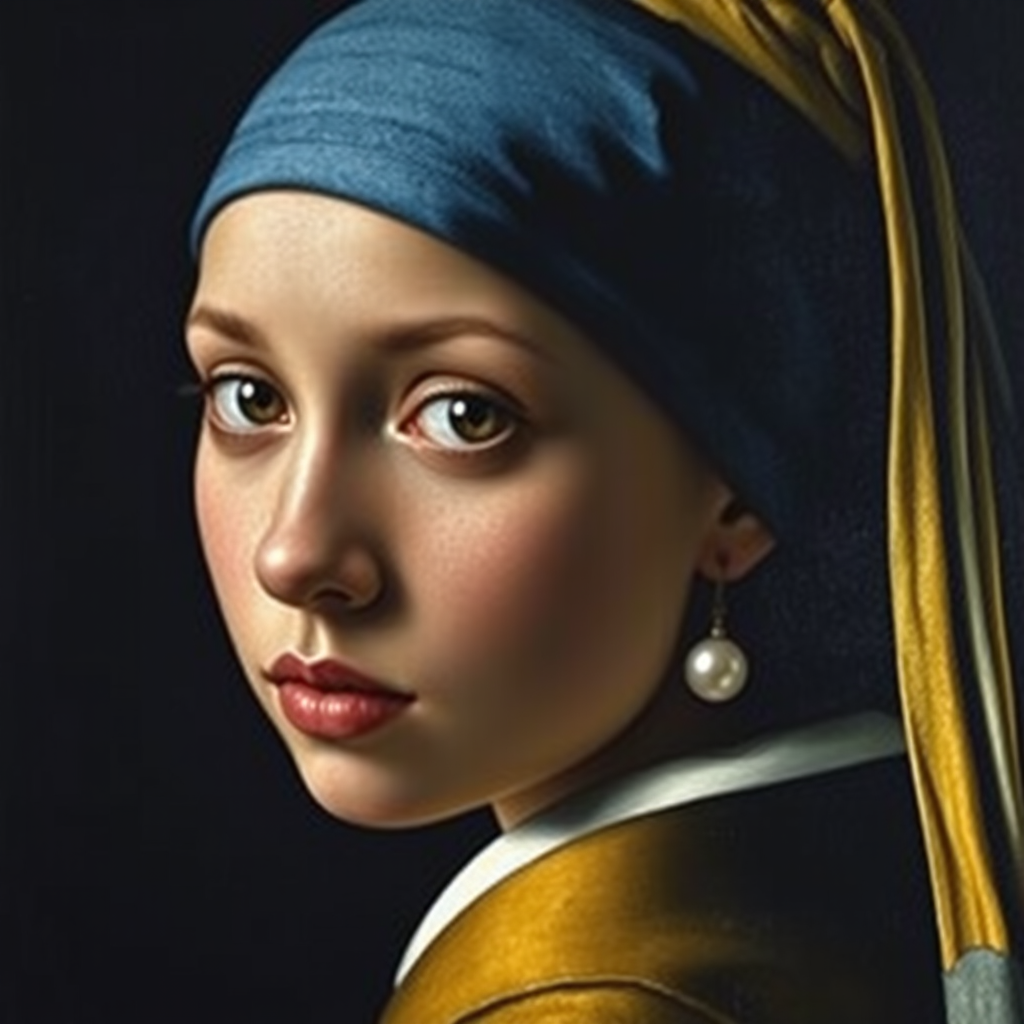 The Girl with a Pearl Earring (by Johannes Vermeer)