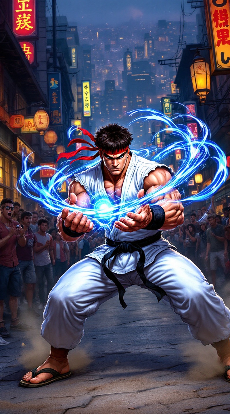 Ryu's Hadouken: Urban Showdown