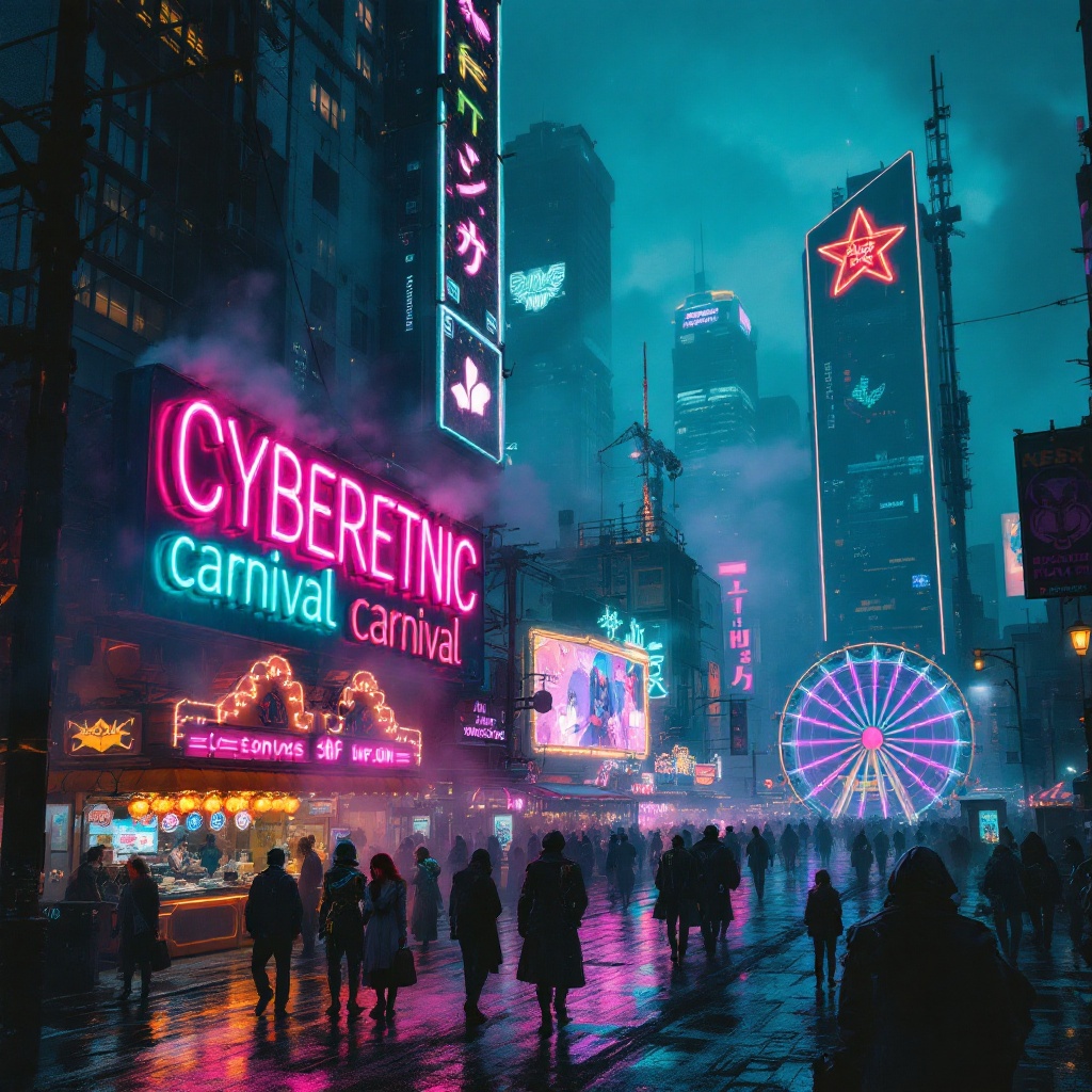 Neon Dreams: A Cyber Carnival