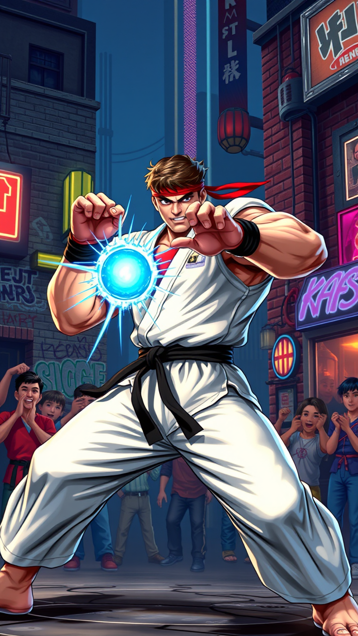 Ryu's Hadouken: Urban Showdown