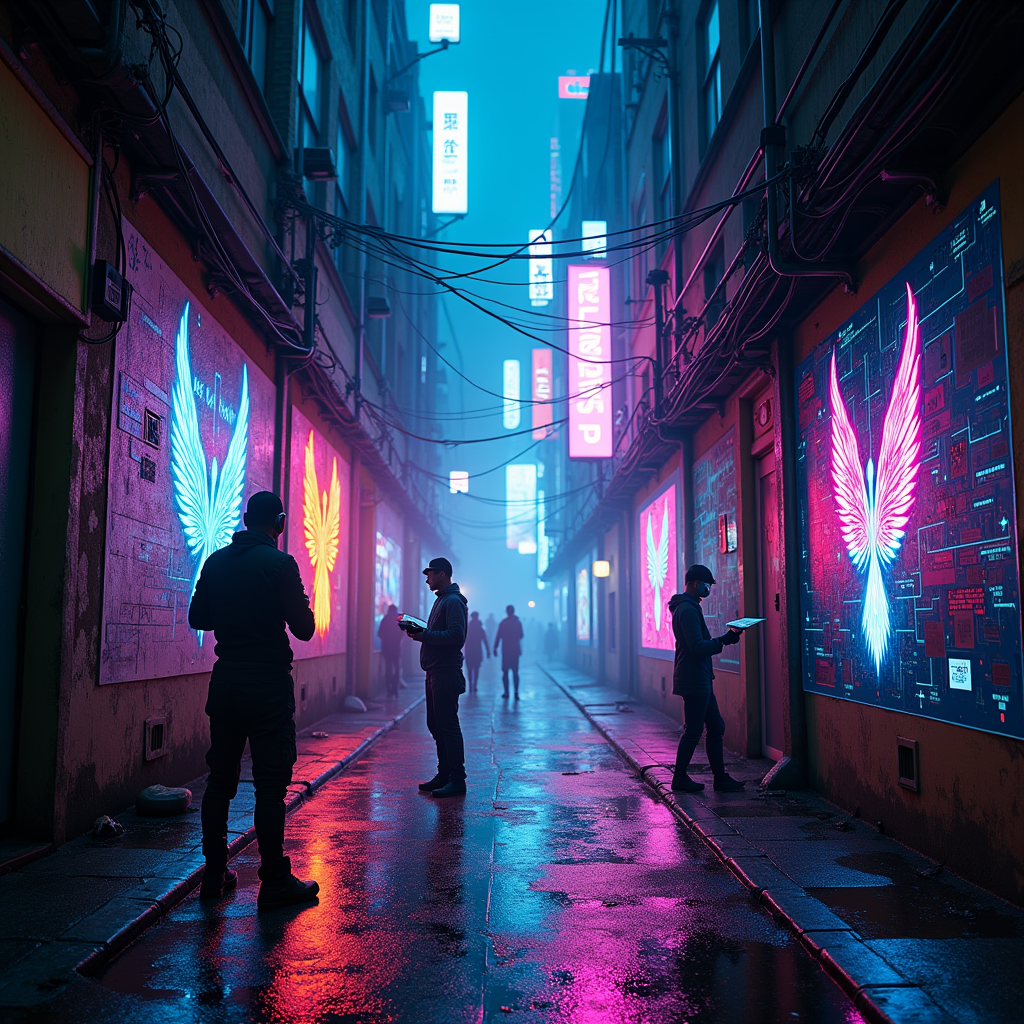 Neon Dreams: A Cyberpunk Canvas