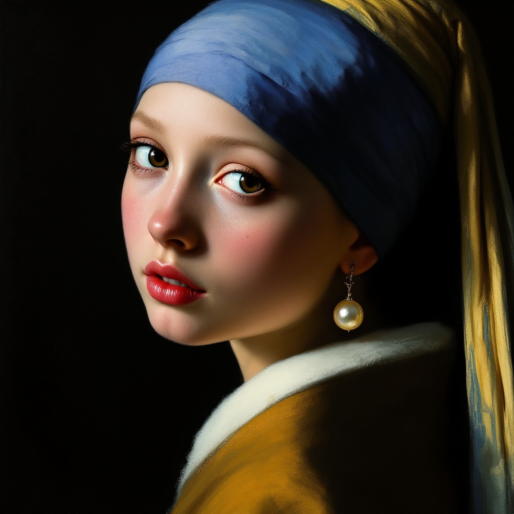 The Girl with a Pearl Earring (by Johannes Vermeer)