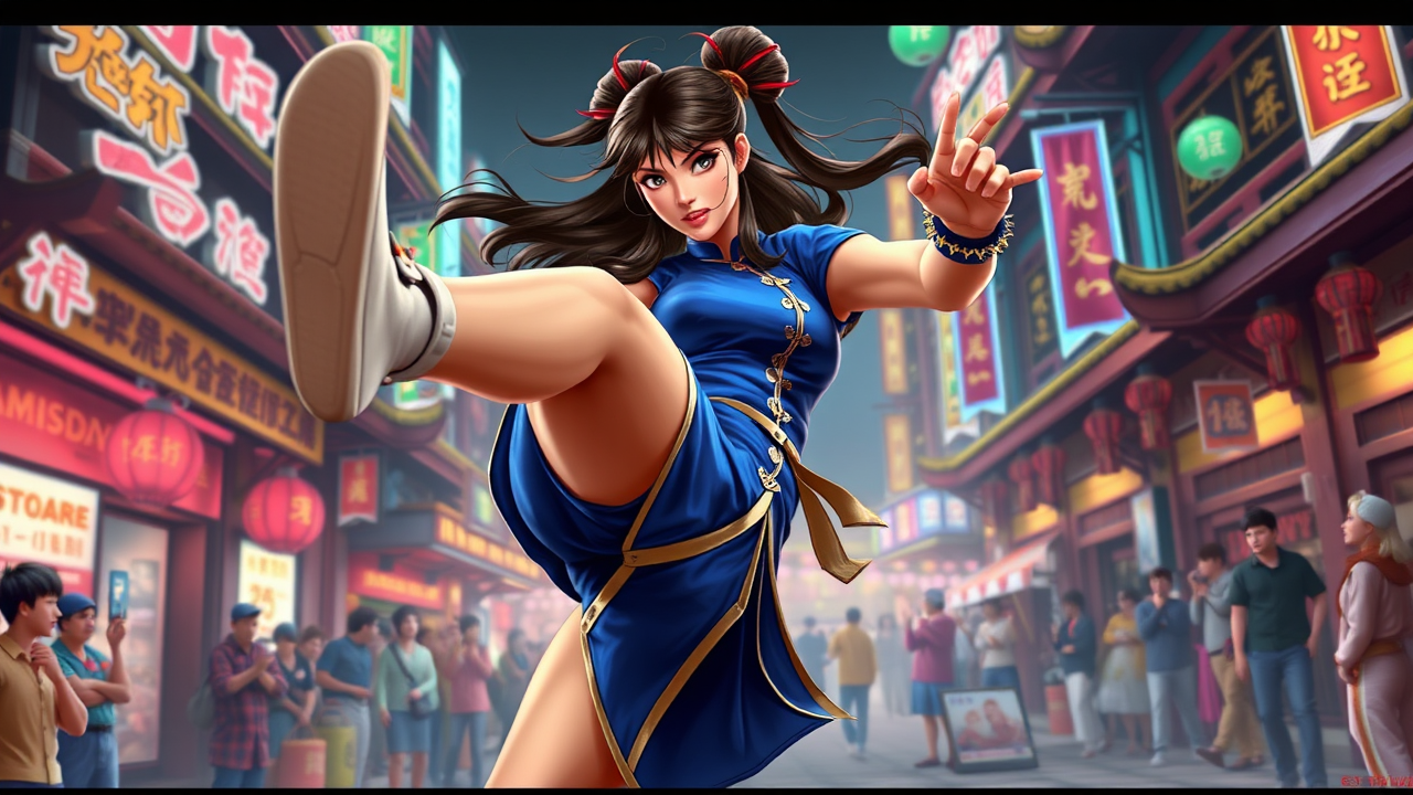 Chun-Li's Neon Showdown