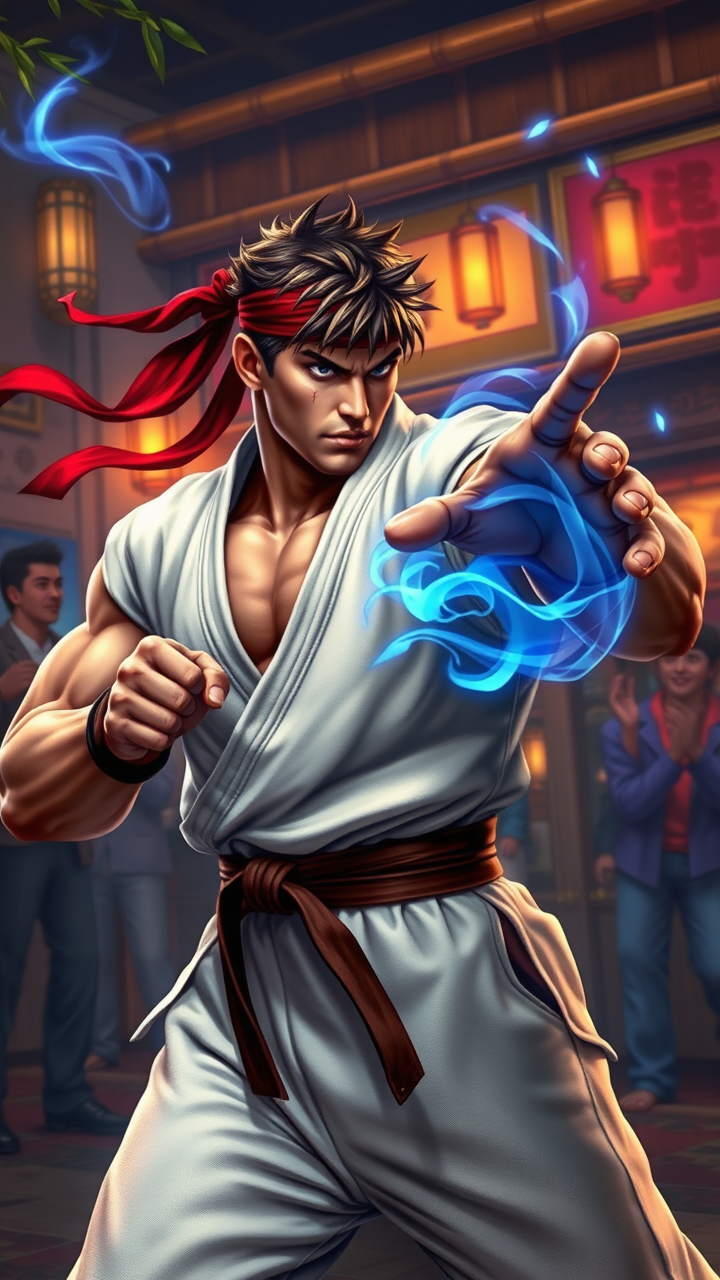 Ryu's Hadouken: Battle Awaits