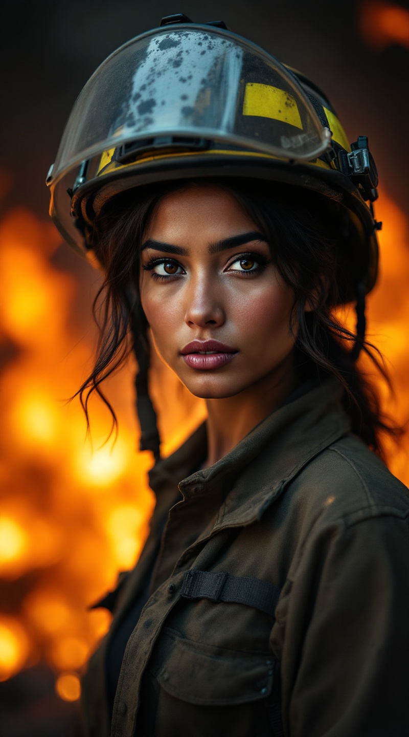 Fierce Flame: A Firefighter's Gaze