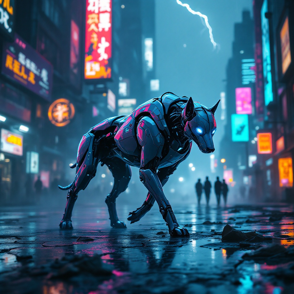 Neon Sentinel: Cyber Dog's Watch