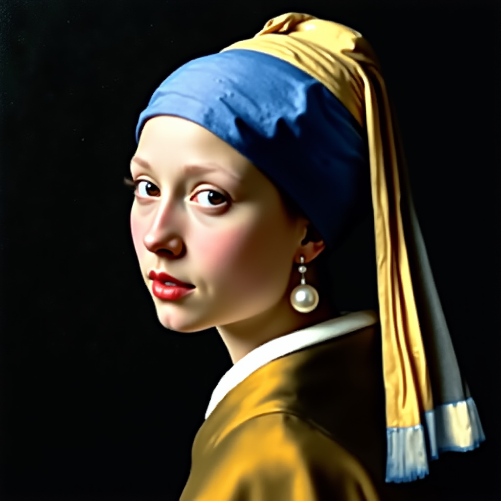 The Girl with a Pearl Earring (by Johannes Vermeer)