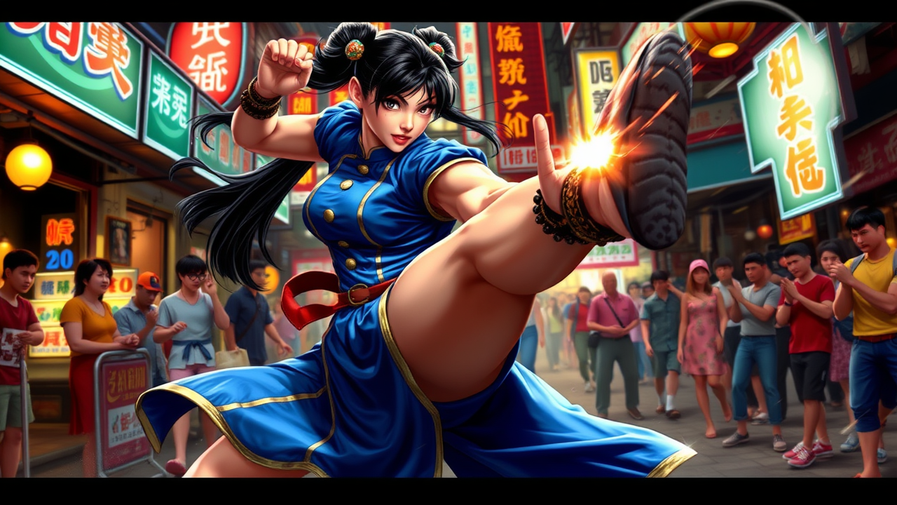 Chun-Li's Electric Showdown