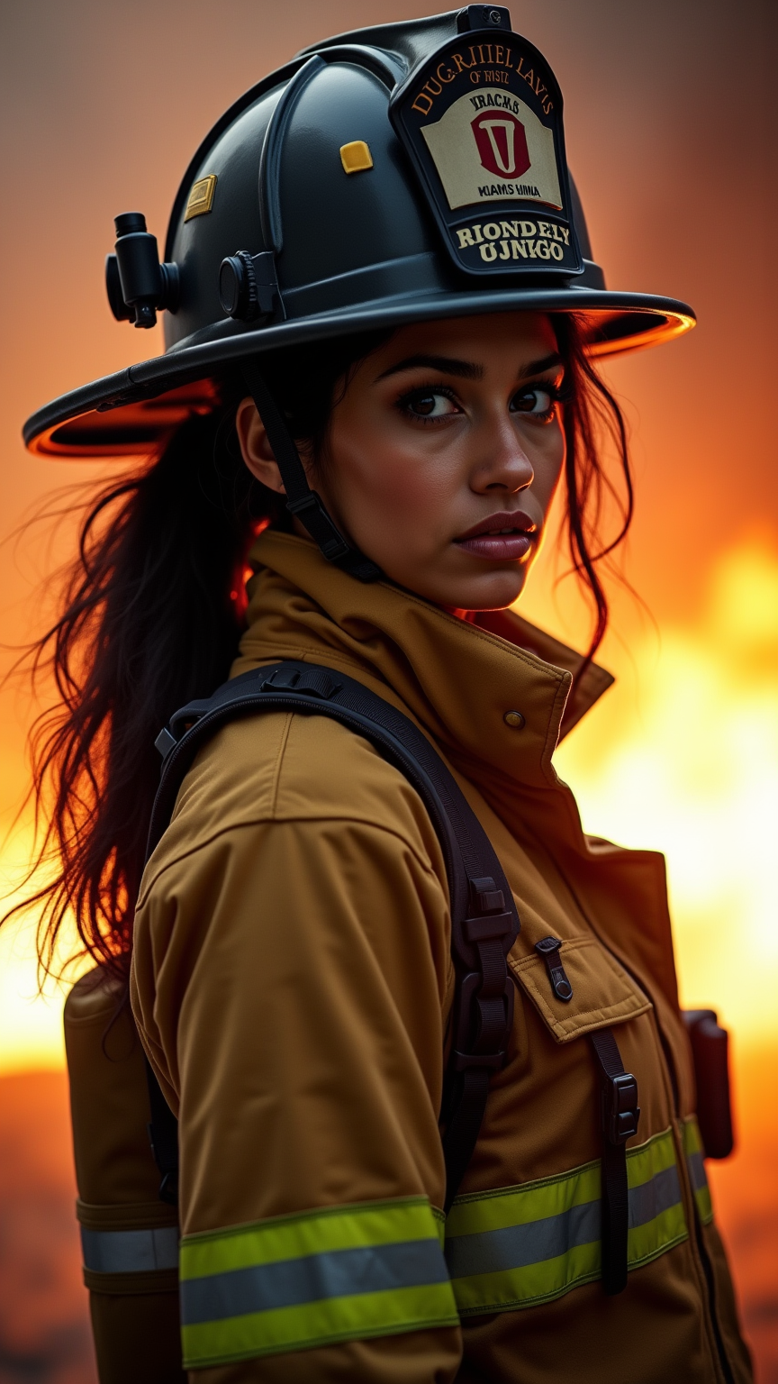 Fierce Bravery: Firefighter Portrait