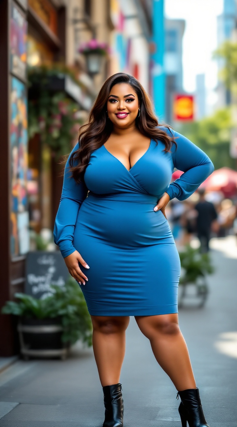 Curvy Confidence in Urban Chic