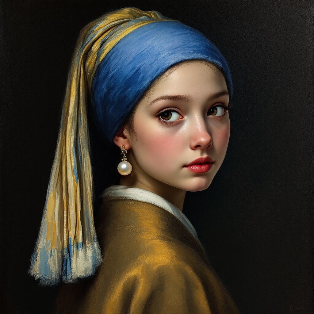 The Girl with a Pearl Earring (by Johannes Vermeer)