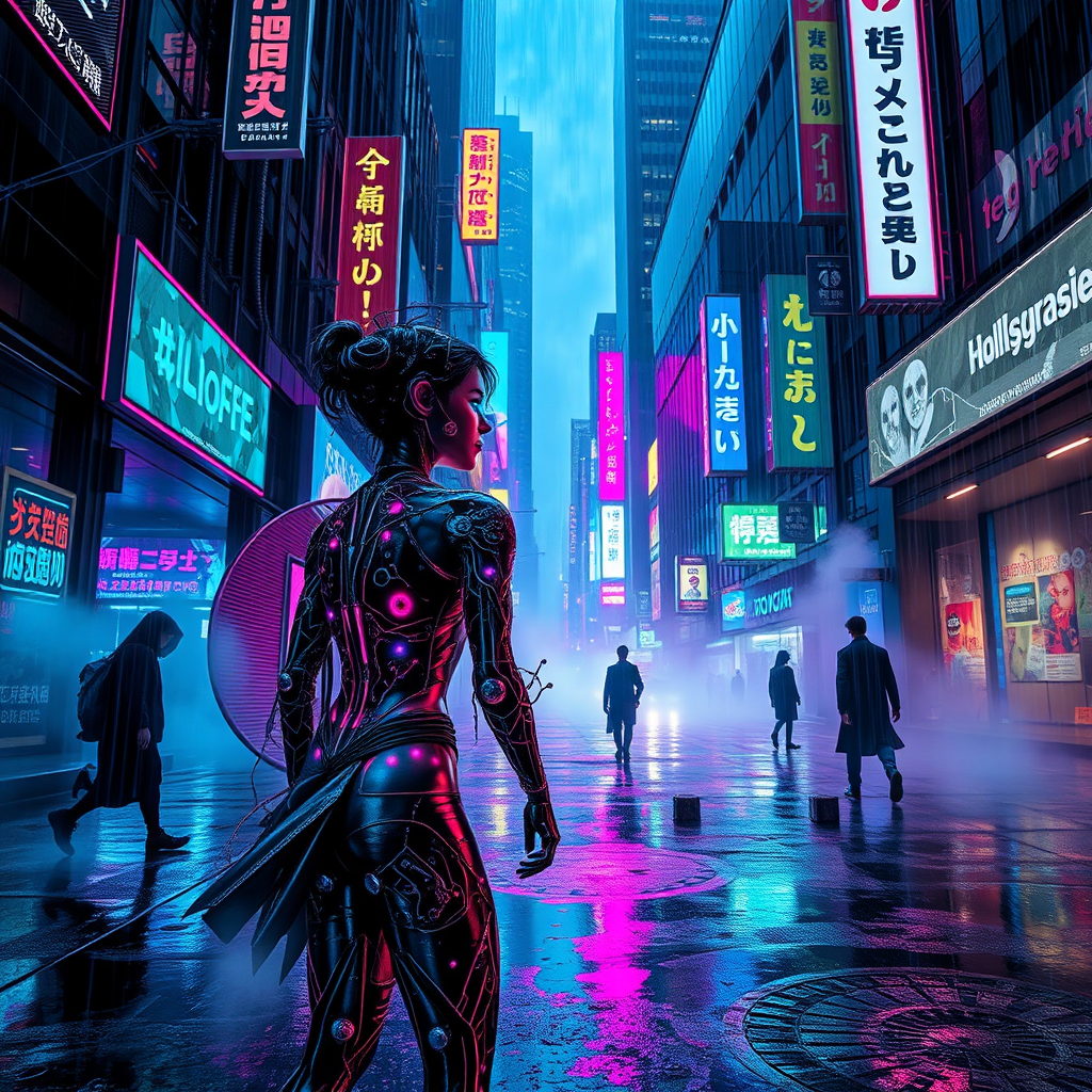 Neon Oracle of the Cyber Abyss