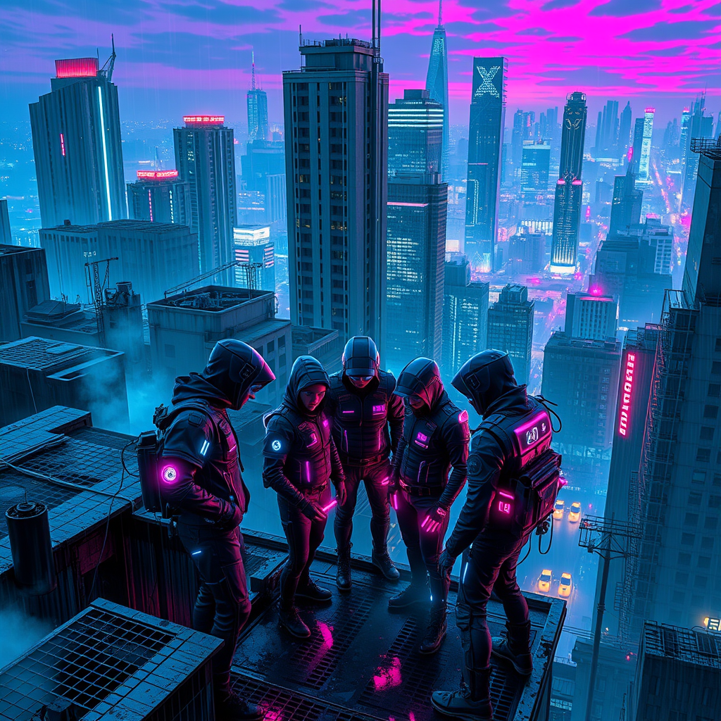 Neon Shadows: Heist in the Grid