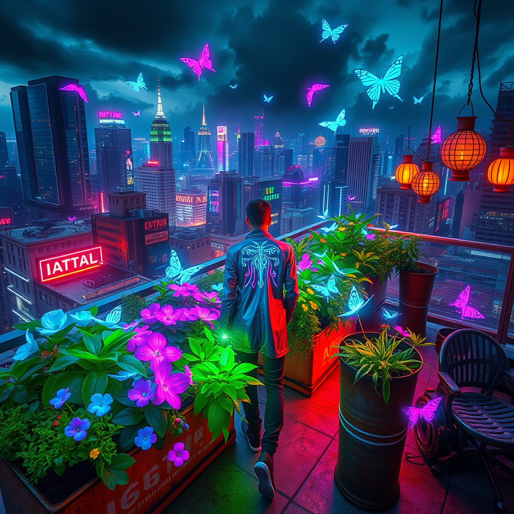 Neon Eden: Nature's Defiance