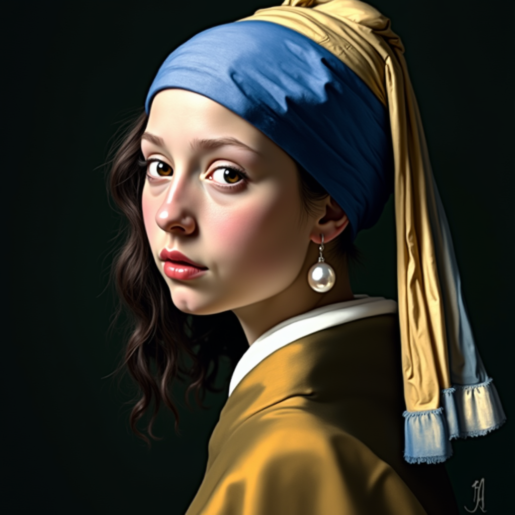 The Girl with a Pearl Earring (by Johannes Vermeer)