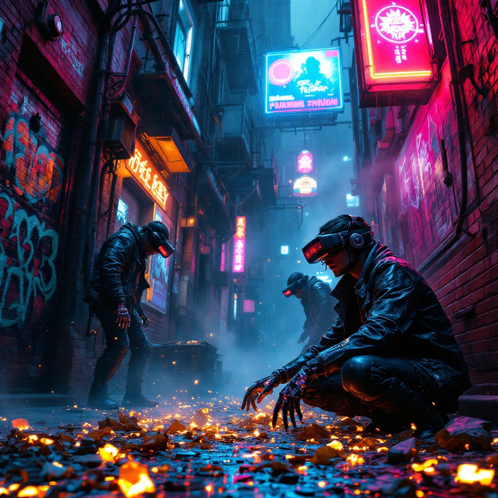 Neon Shadows: Cyberpunk Echoes