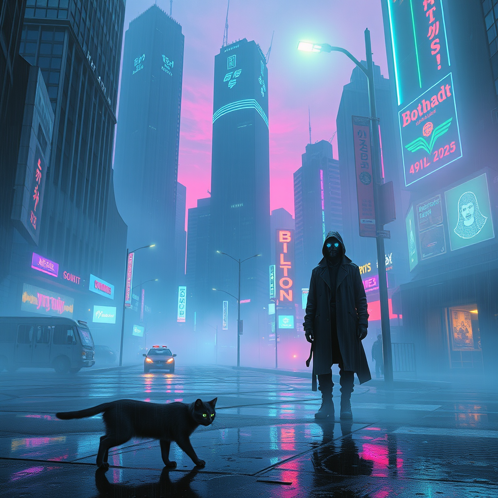 Neon Shadows: Urban Secrets Unveiled Neon Shadows: Urban Secrets Unveiled | Cyberpunk, flux.1 schnell | 2024-12-31