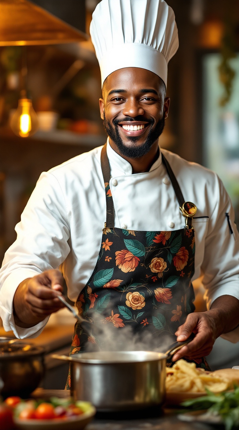 Vibrant Chef: A Culinary Portrait