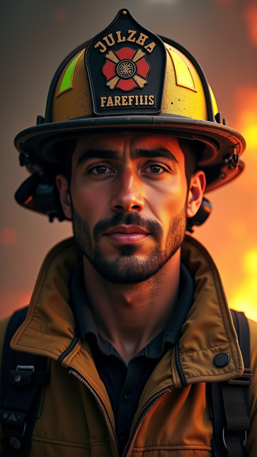 Brave Heart: Firefighter Portrait