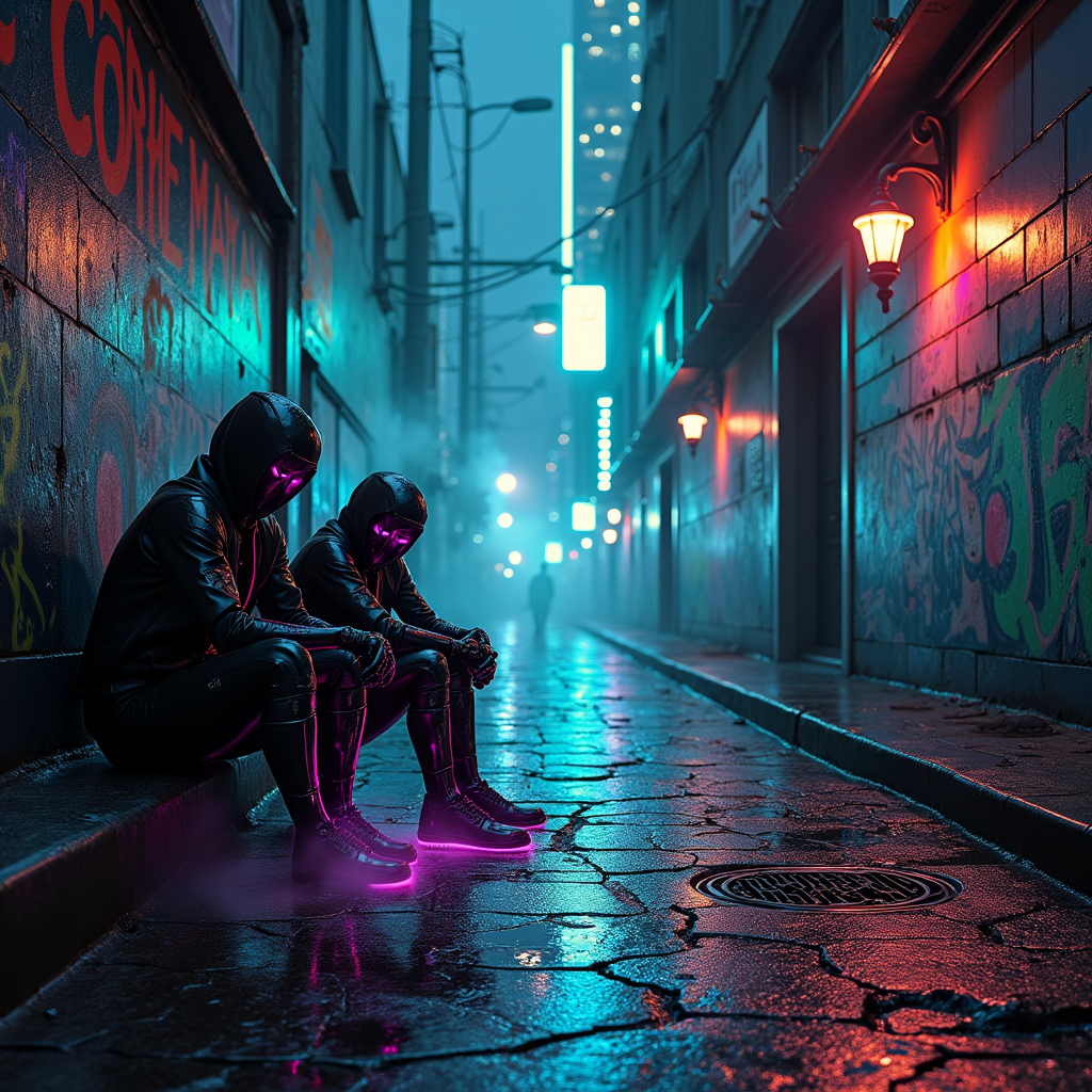 Neon Shadows of Rebellion