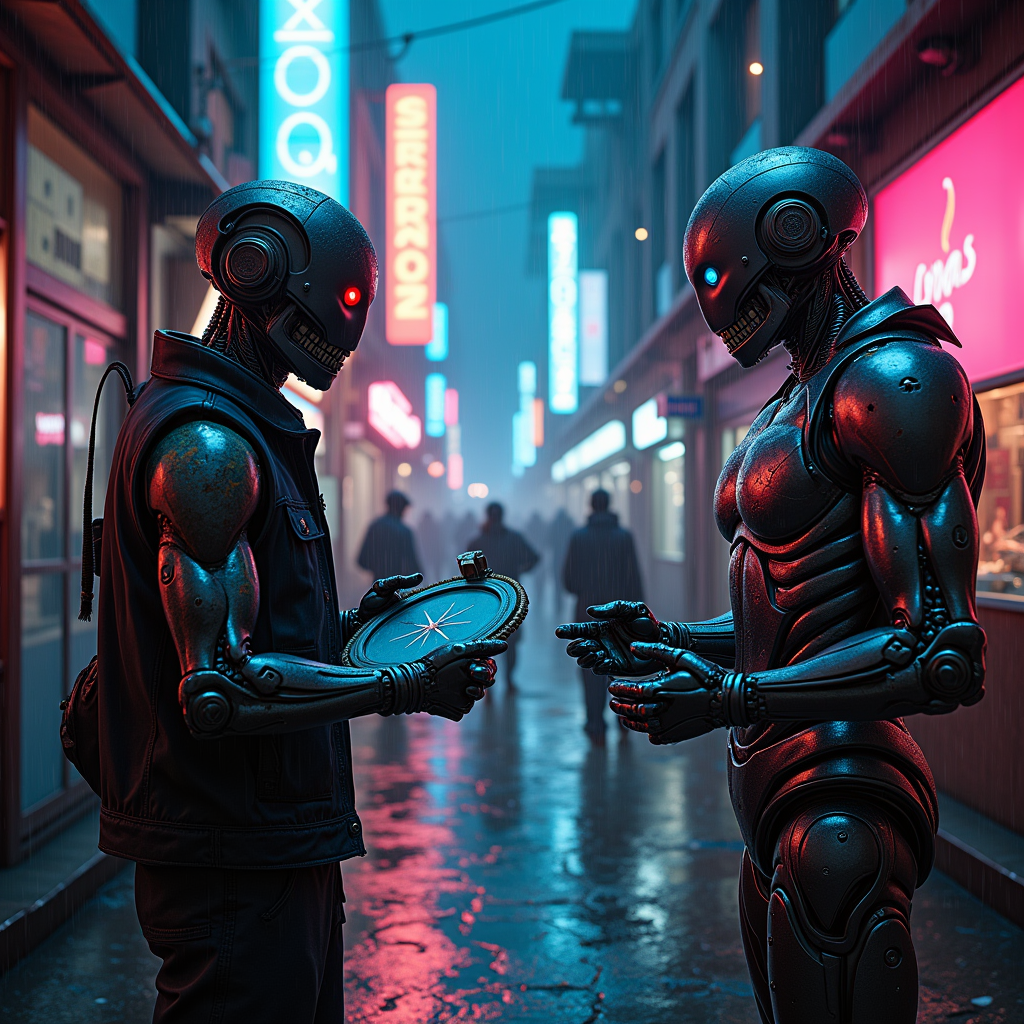 Neon Shadows: Cyborgs' Bazaar