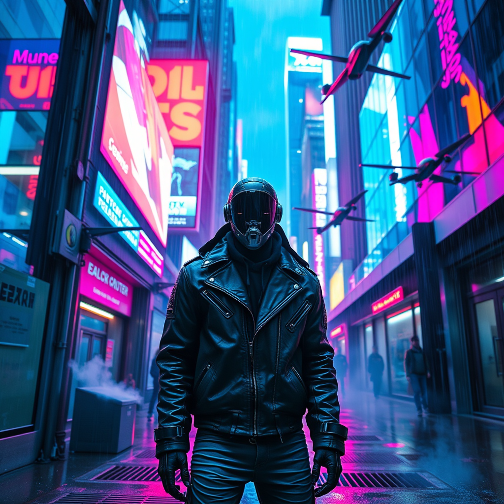 Neon Shadows: A Cyberpunk Tale