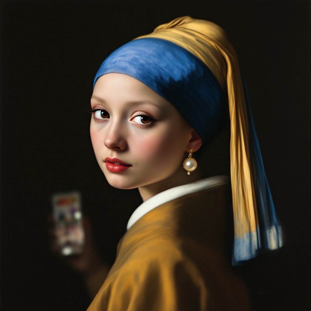 The Girl with a Pearl Earring (by Johannes Vermeer)