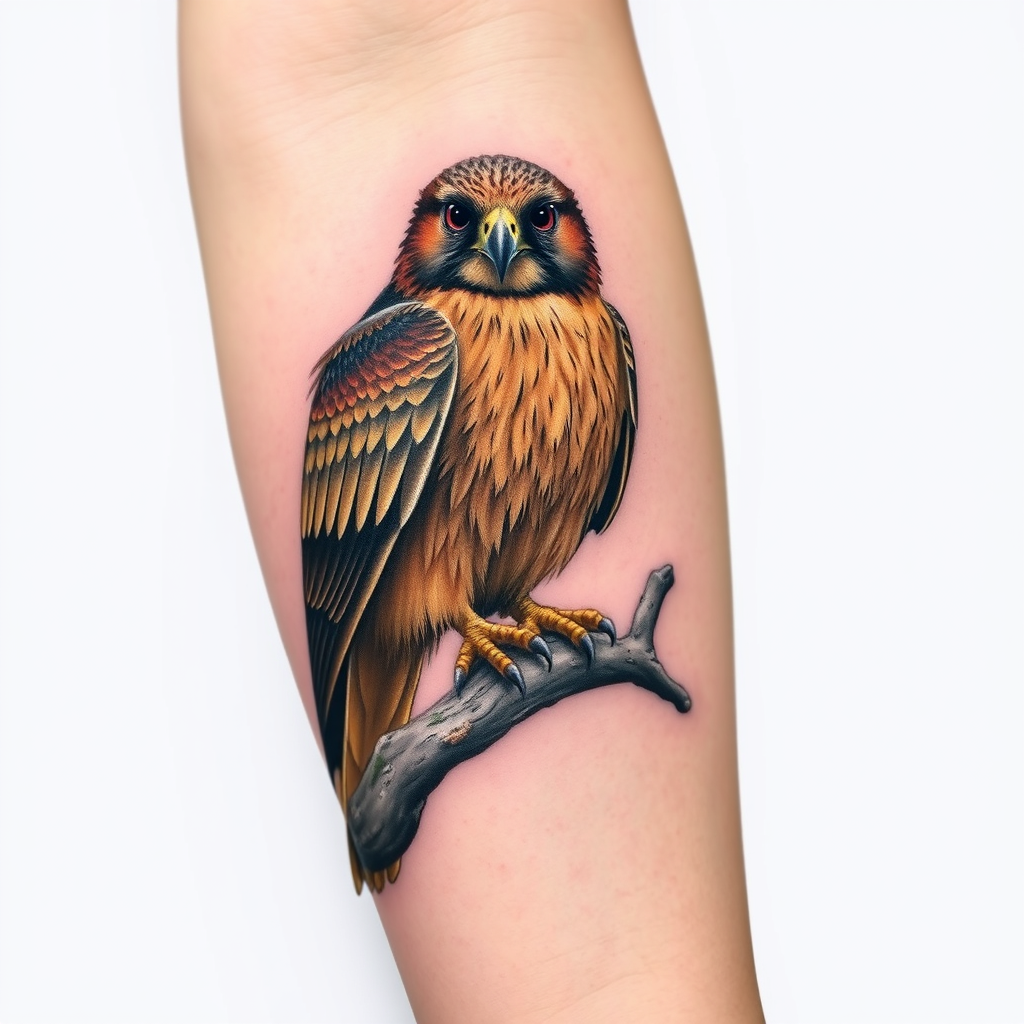 Falcon's Freedom: A Bold Tattoo