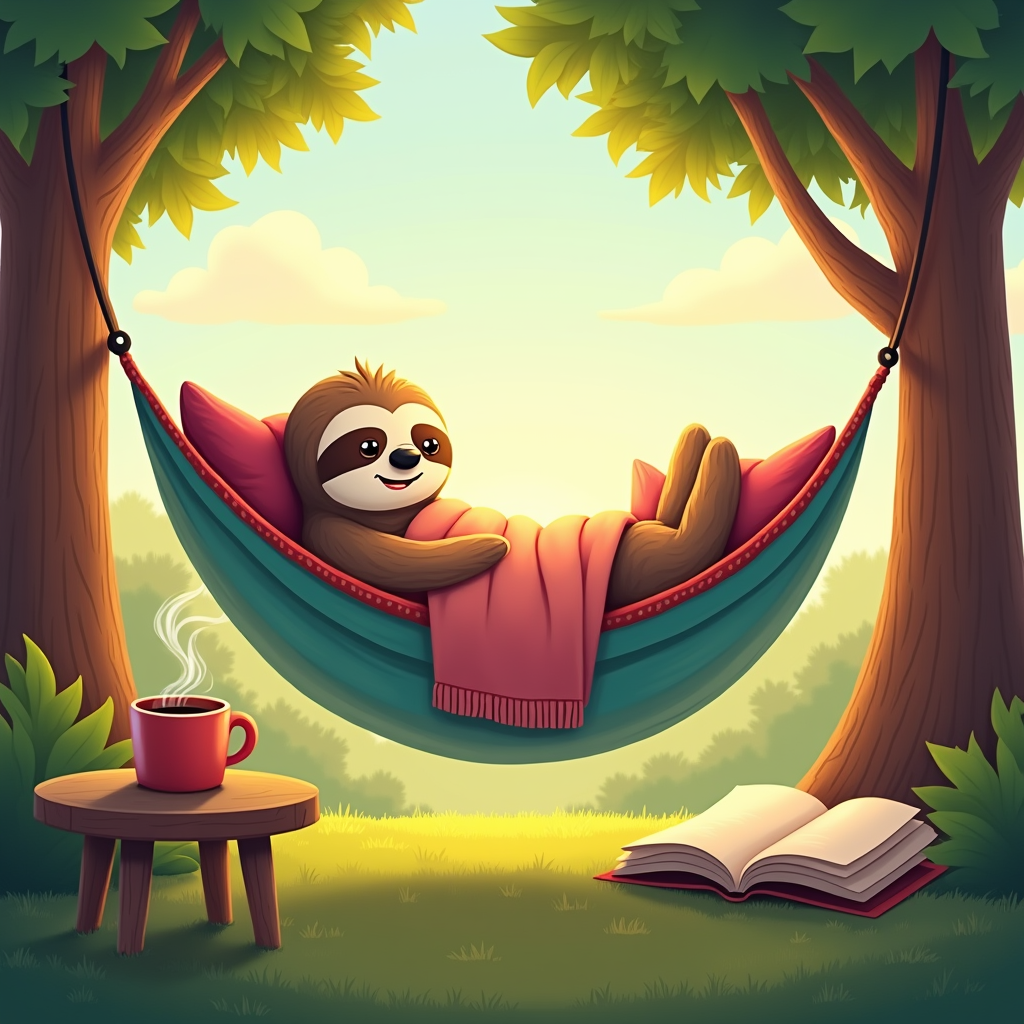 Slothful Serenity: A Cozy Escape