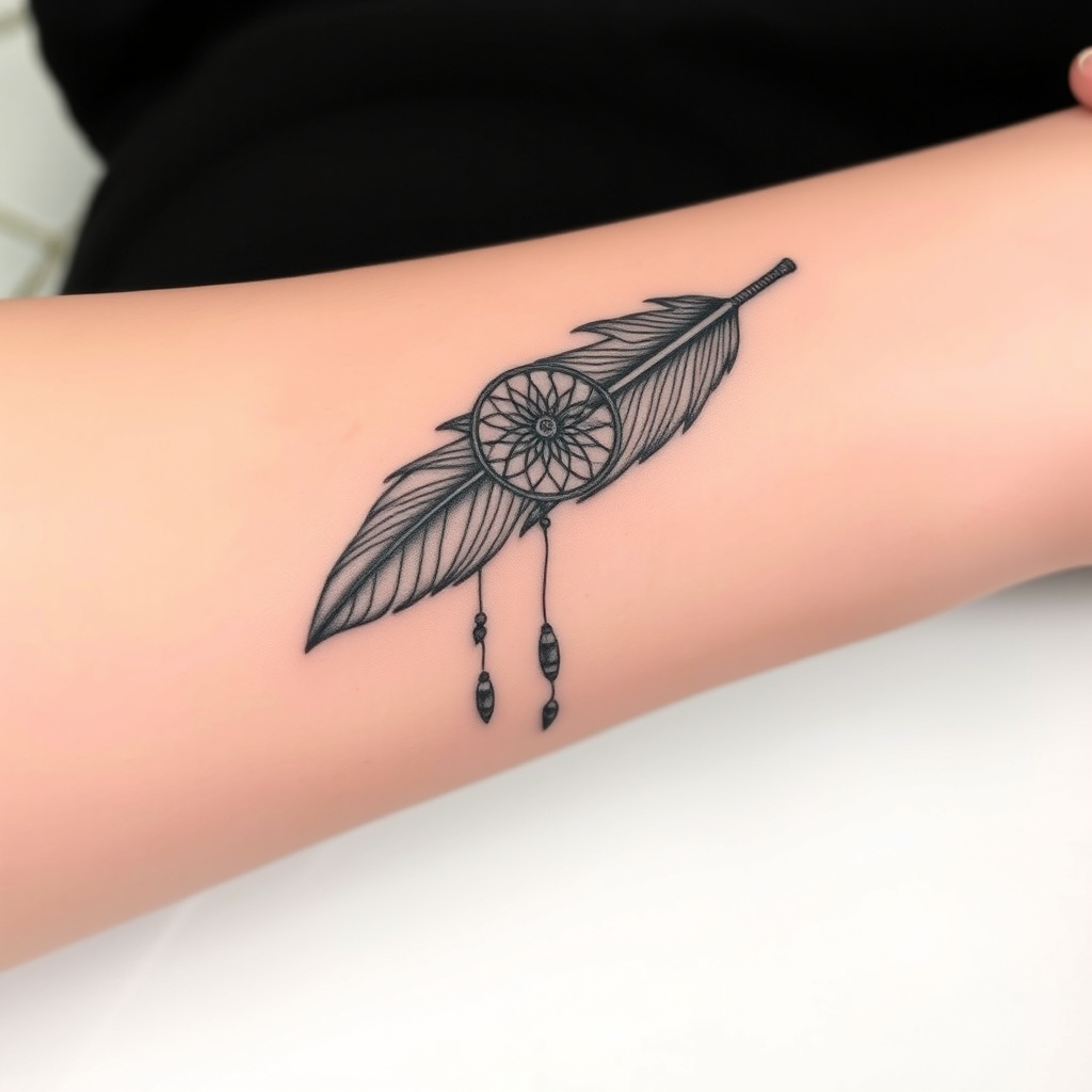 Feathered Dreams: A Boho Tattoo