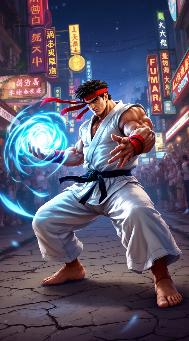 Hadouken de Ryu: Enfrentamiento Urbano