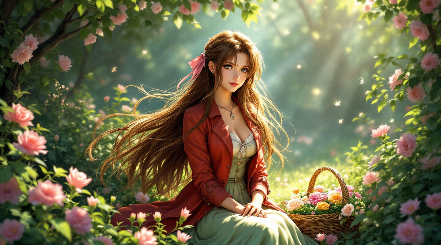 Ethereal Serenity: Aerith's Bloom