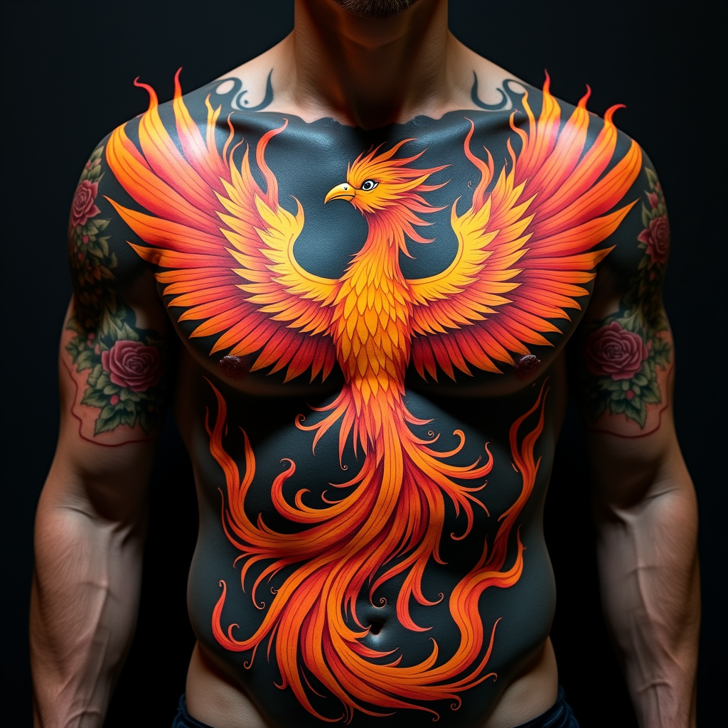 Majestic Phoenix: Rise in Ink