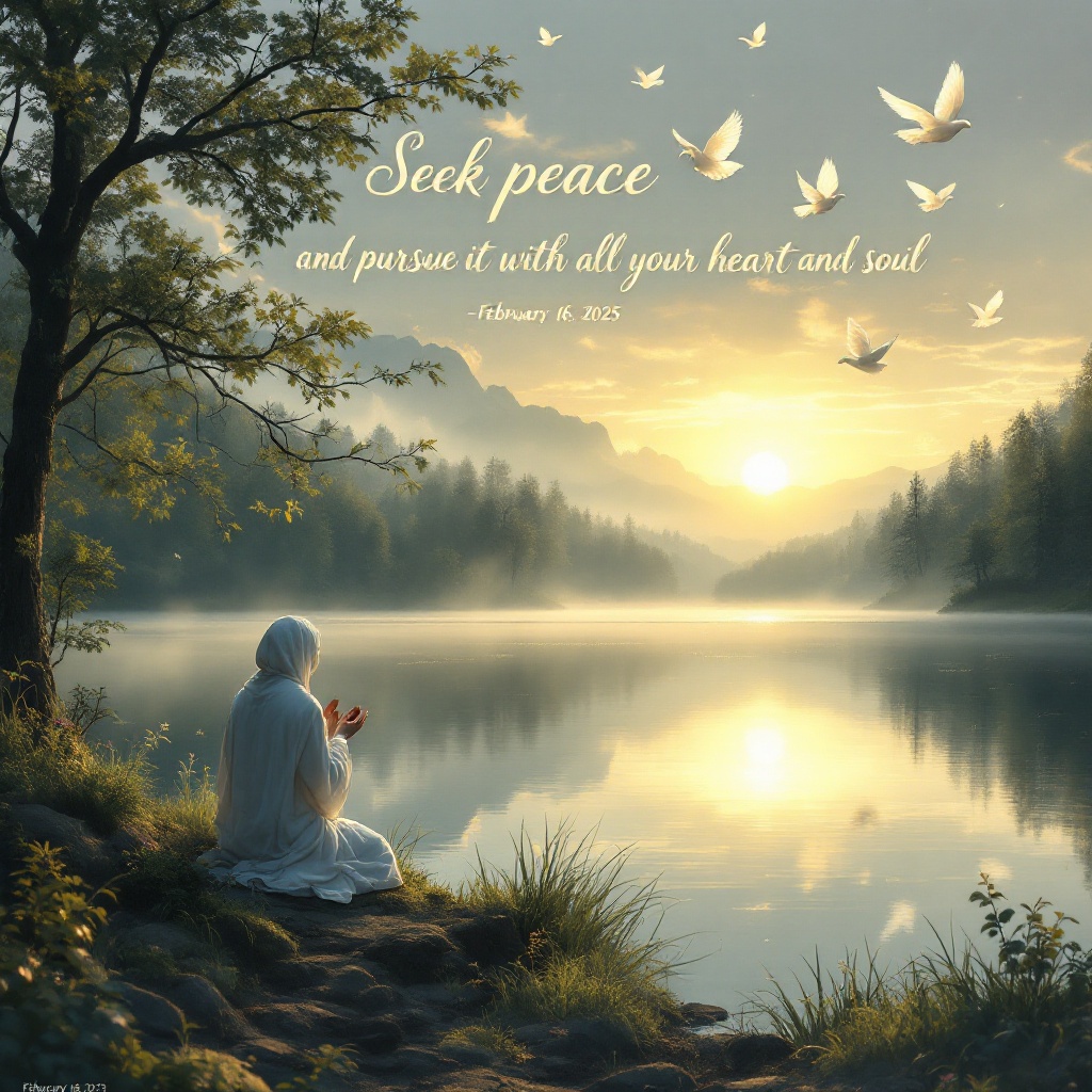 Dawn's Embrace: Seek Peace Within