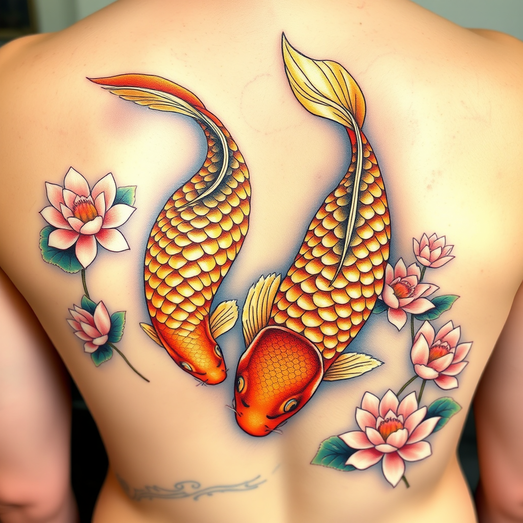 Serene Koi: Strength in Motion