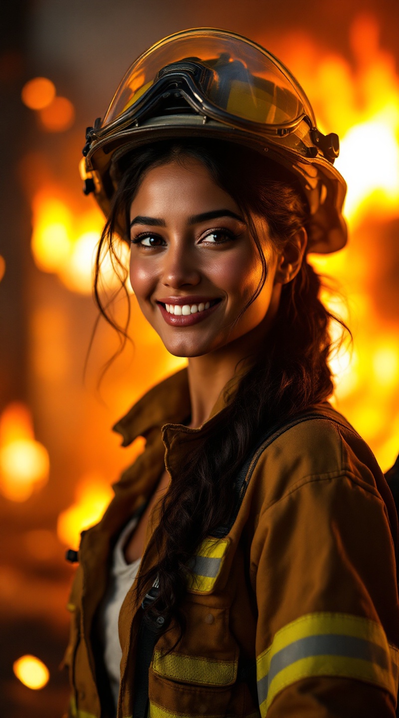 Fierce Grace: Firefighter Portrait