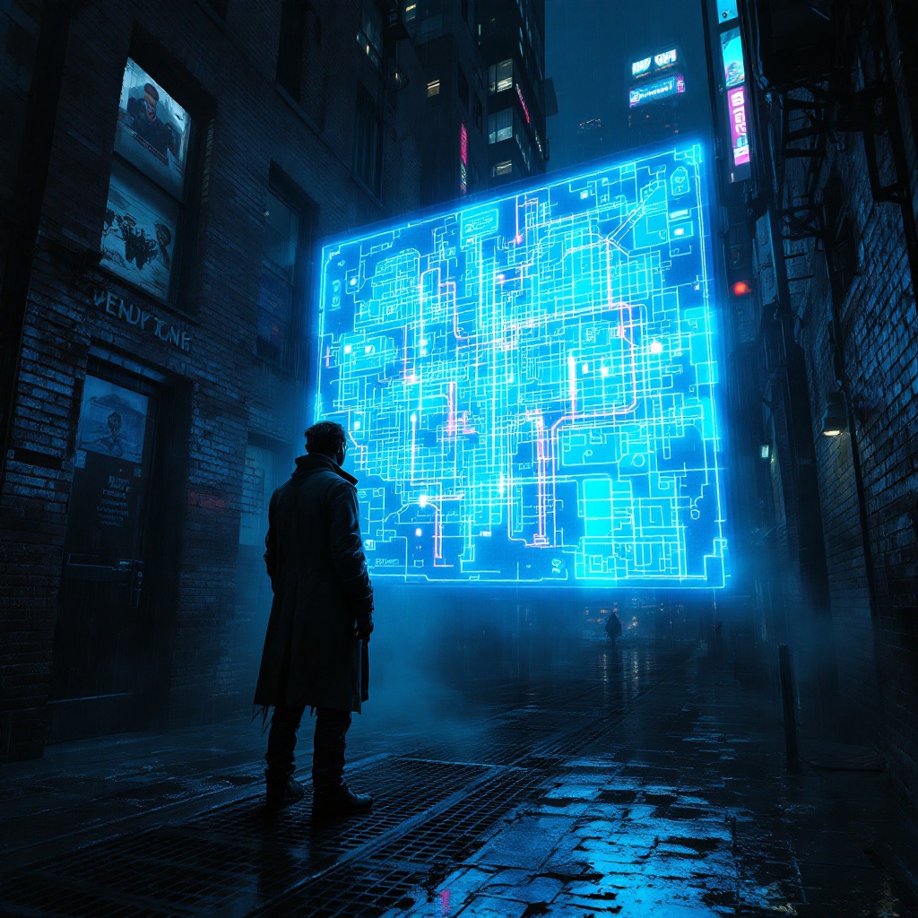 Neon Secrets of the Alley | Cyberpunk, flux.1.1 pro | 2025-02-23