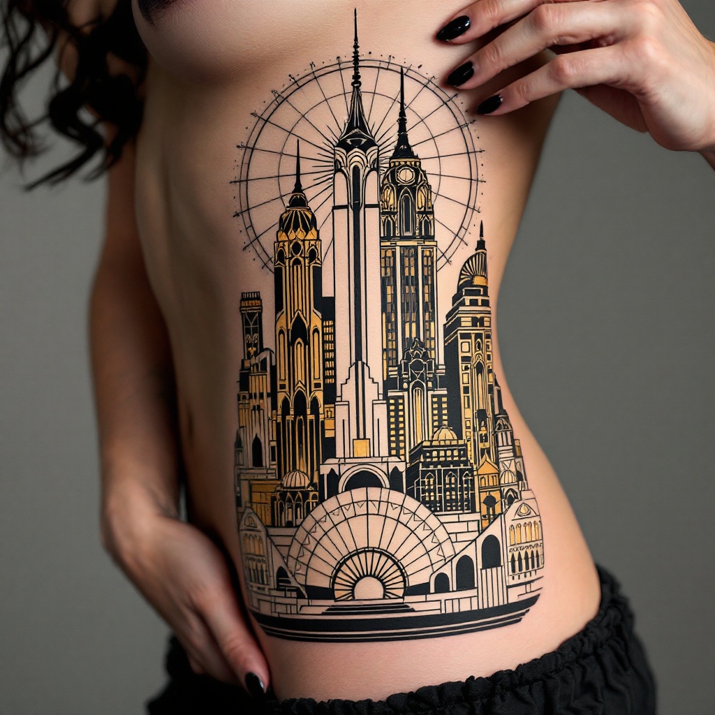 Art Deco Dreams: Skyline Ink