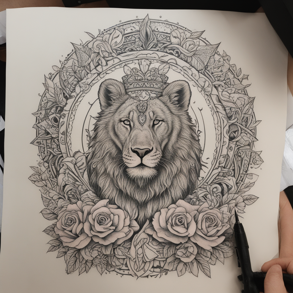 in the style of ignorant tattoo, with a tattoo of Здоровье