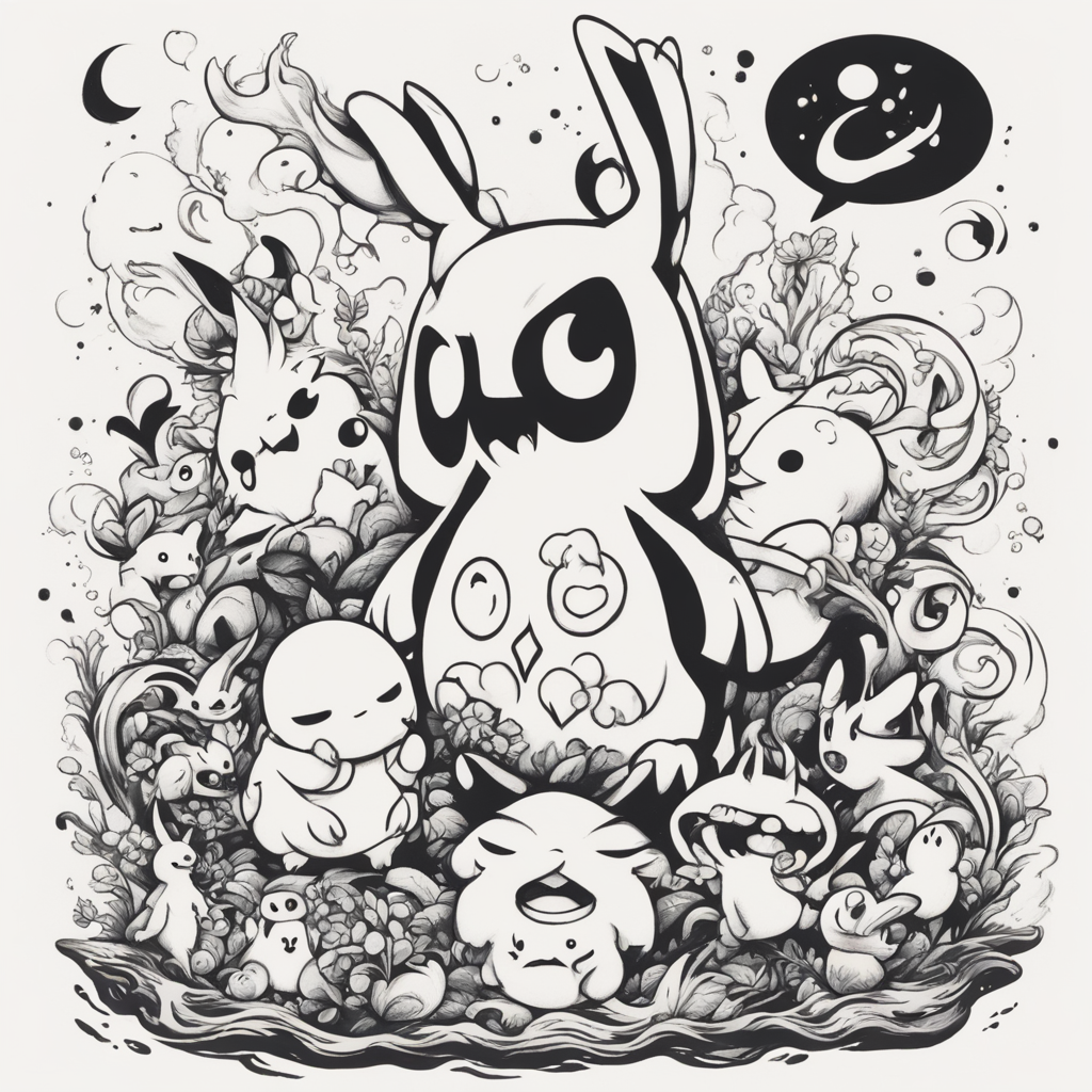in the style of illustrative tattoo, with a tattoo of A blac