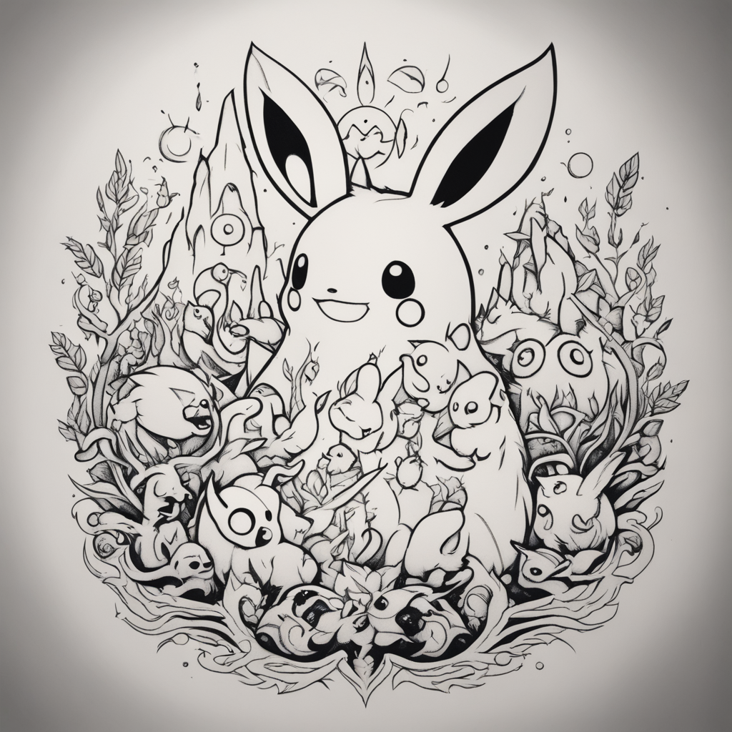 in the style of fineline tattoo, with a tattoo of A vertical