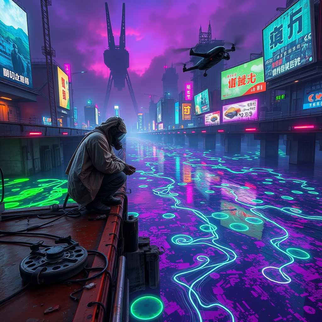 Bioengineered algae glows in polluted riverways